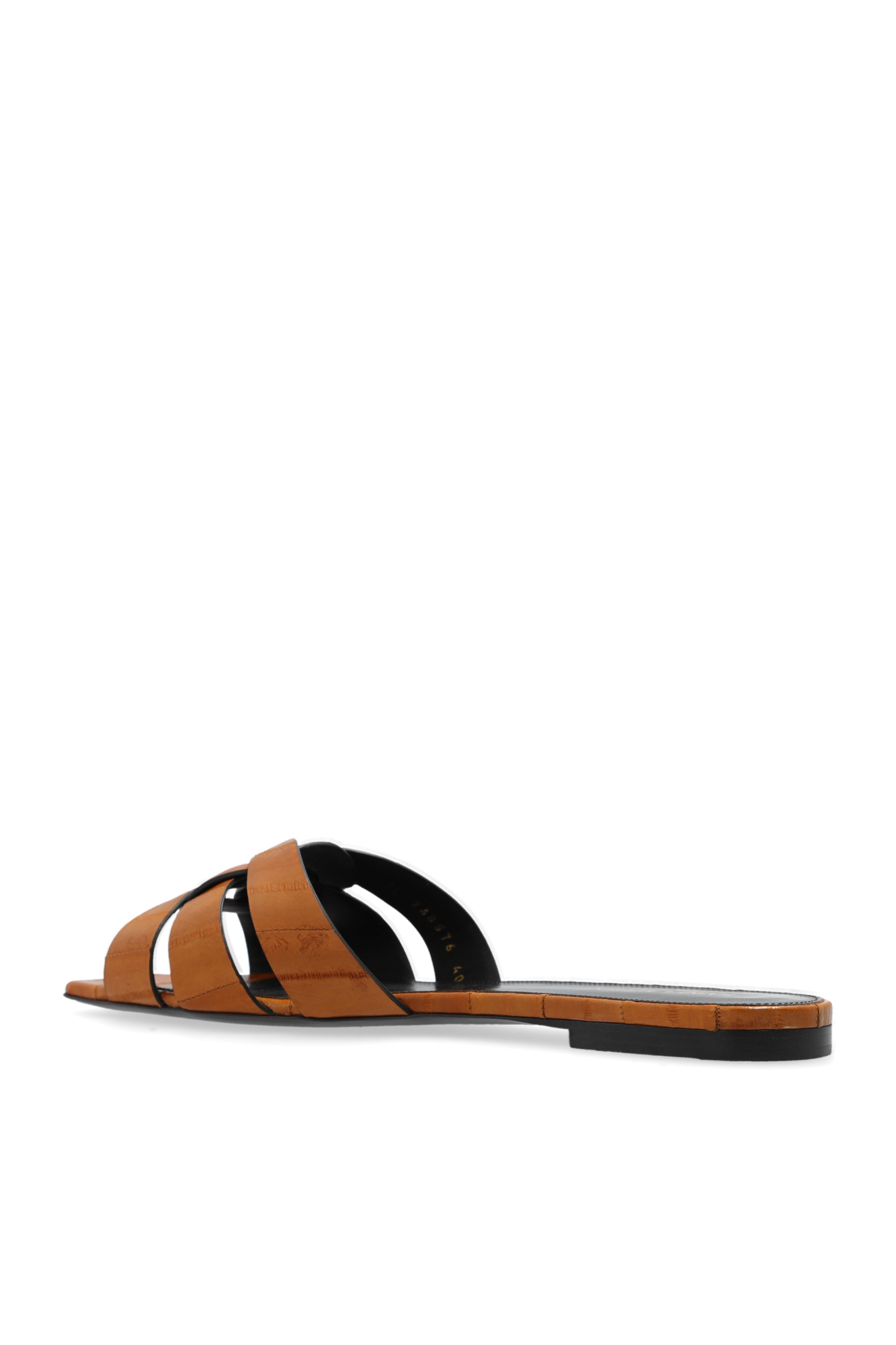サンダル Saint Laurent SLIPPER (711242AAAUC 2634) Saint Laurent Leather Slippers | Women's Shoes | Vitkac